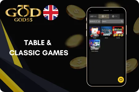 Table Games and Classic Titles